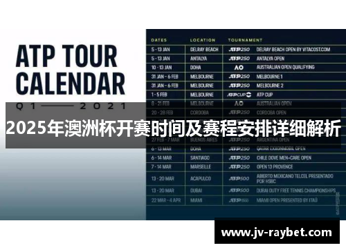 2025年澳洲杯开赛时间及赛程安排详细解析